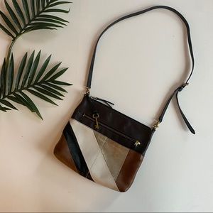 Fossil Striped Crossbody Bag